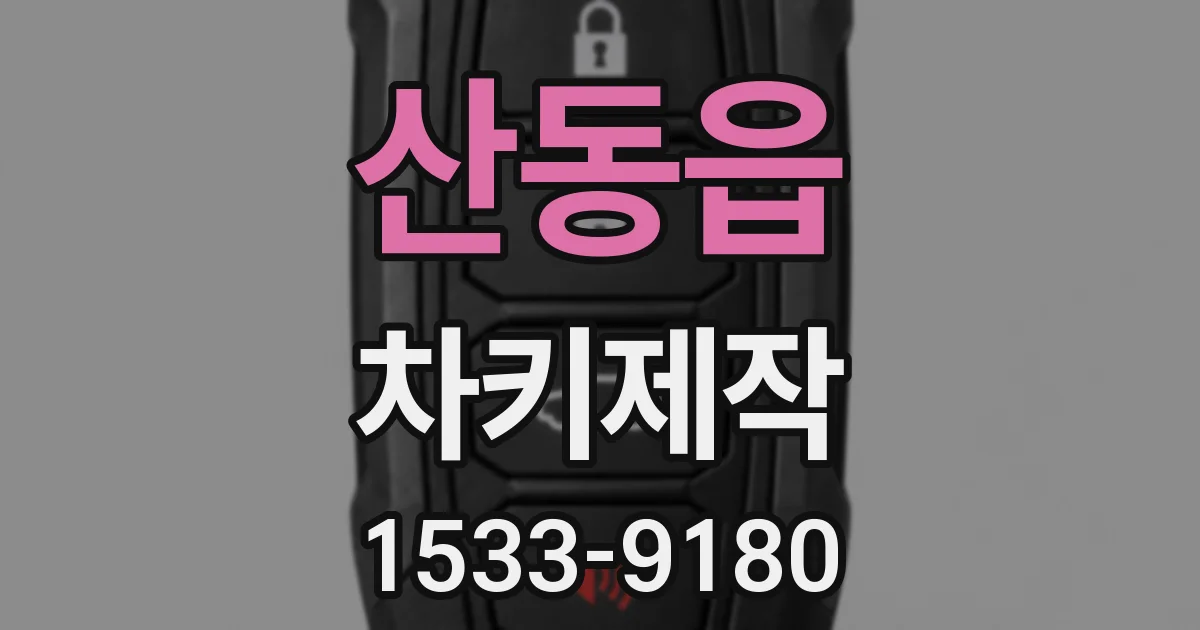 산동읍 차키제작