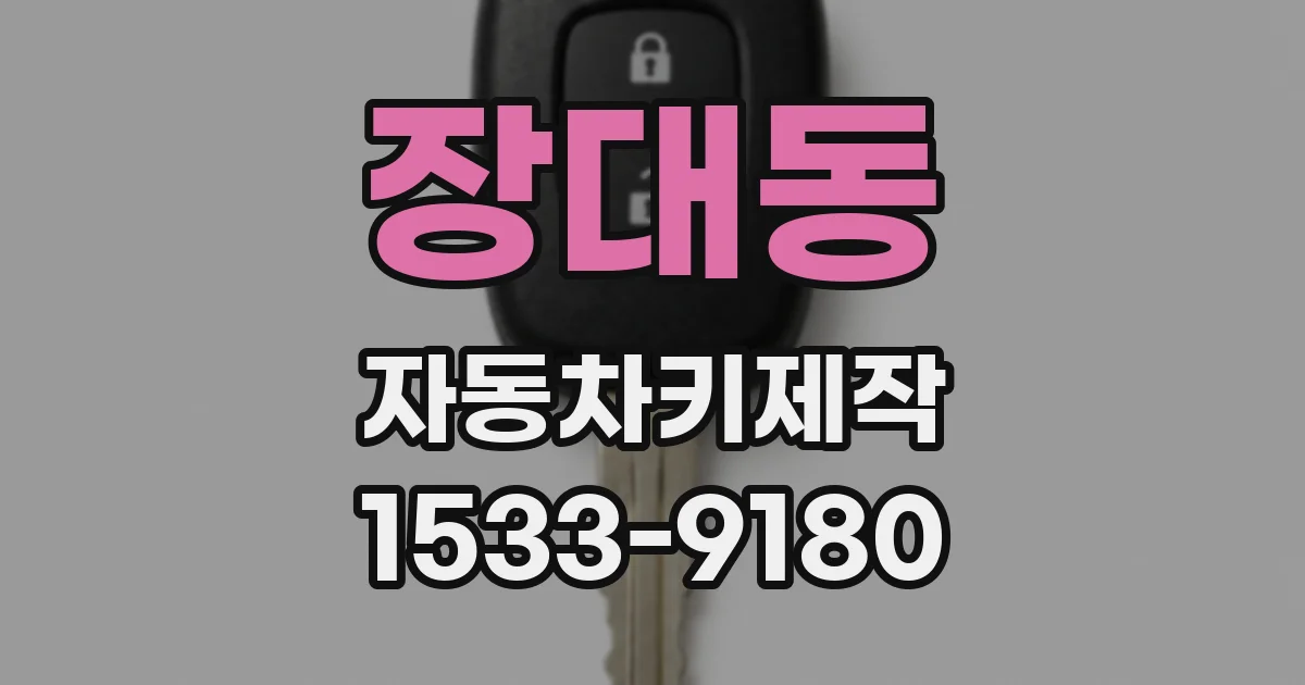 장대동 자동차키제작
