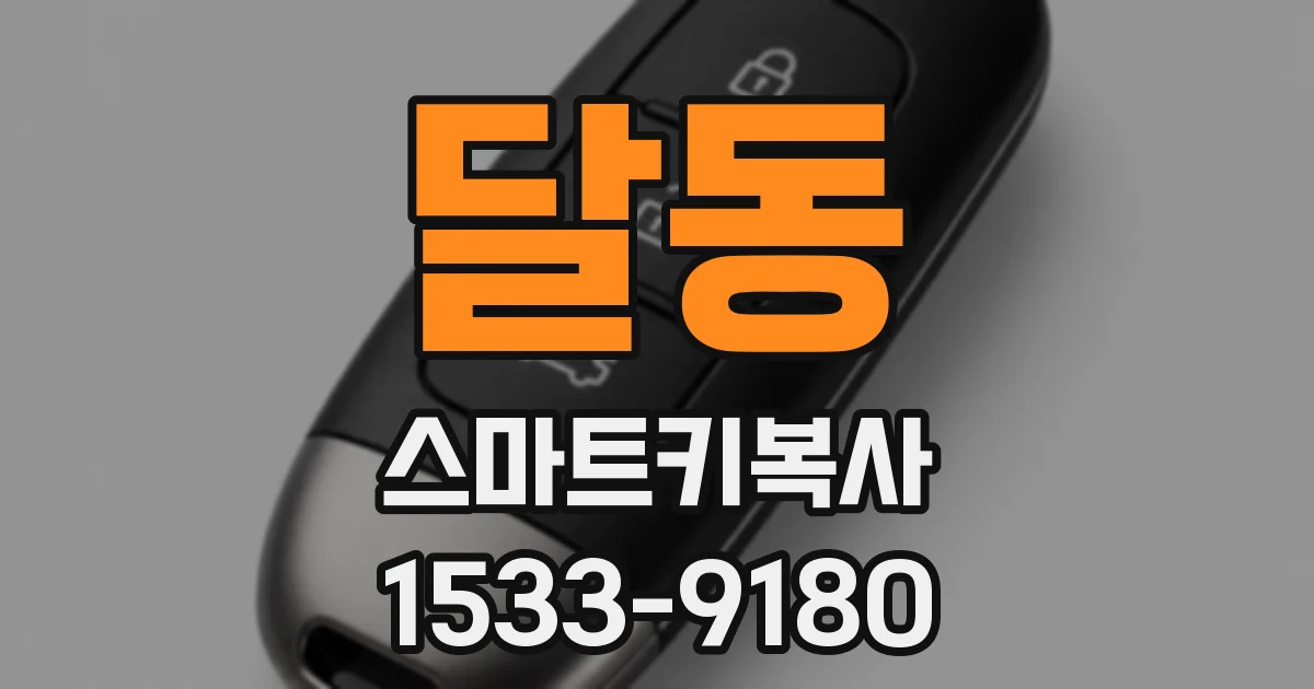 달동 스마트키복사