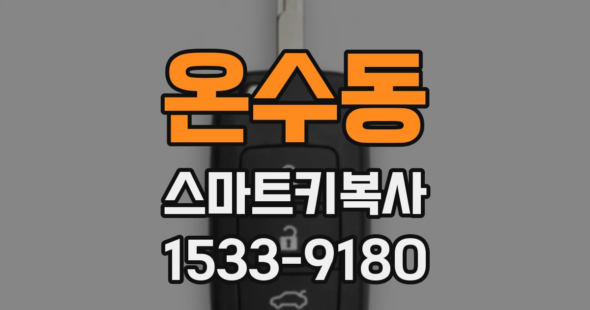 온수동 스마트키복사
