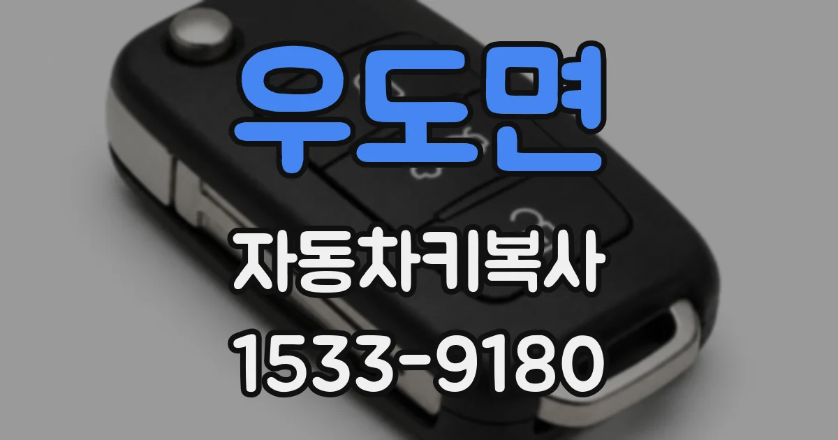 우도면 자동차키복사