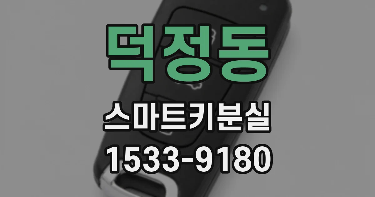 덕정동 스마트키분실