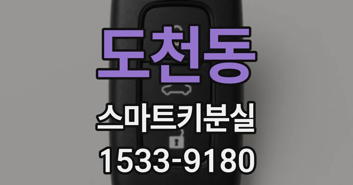 도천동 스마트키분실