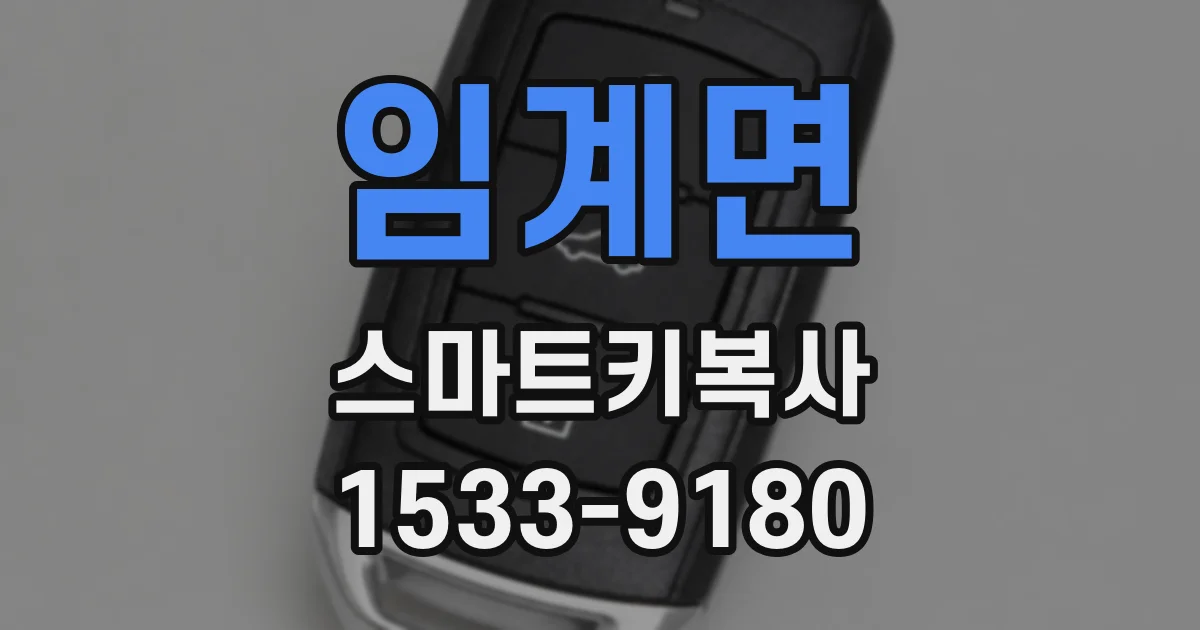 임계면 스마트키복사