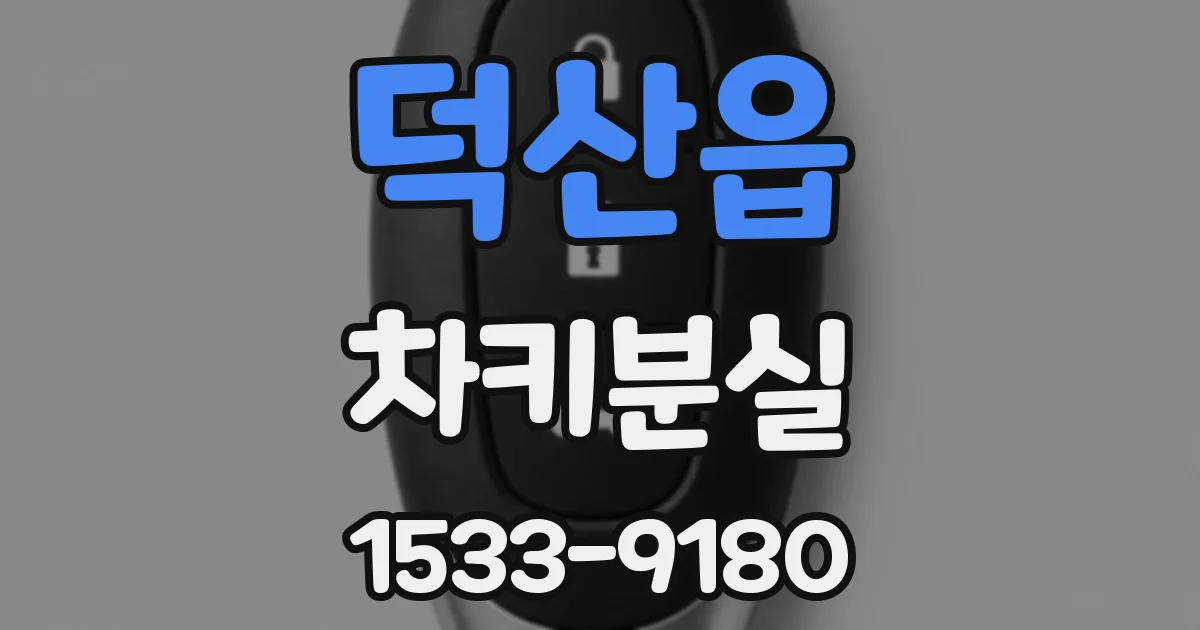 덕산읍 차키분실