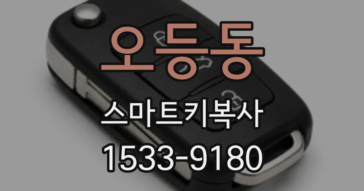 오등동 스마트키복사