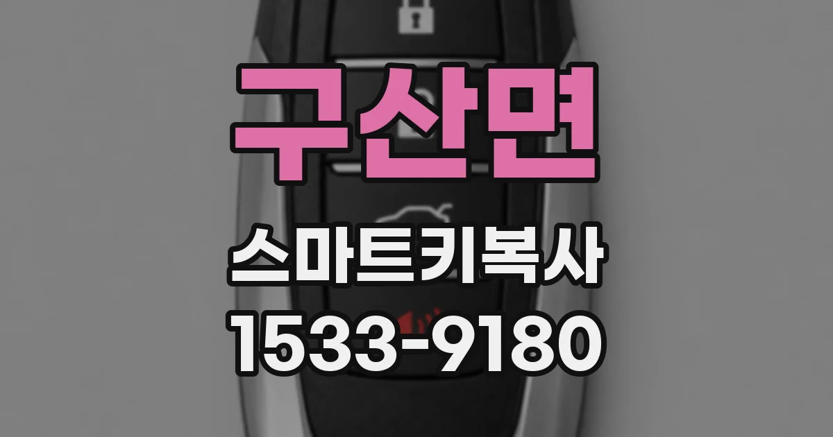 구산면 스마트키복사