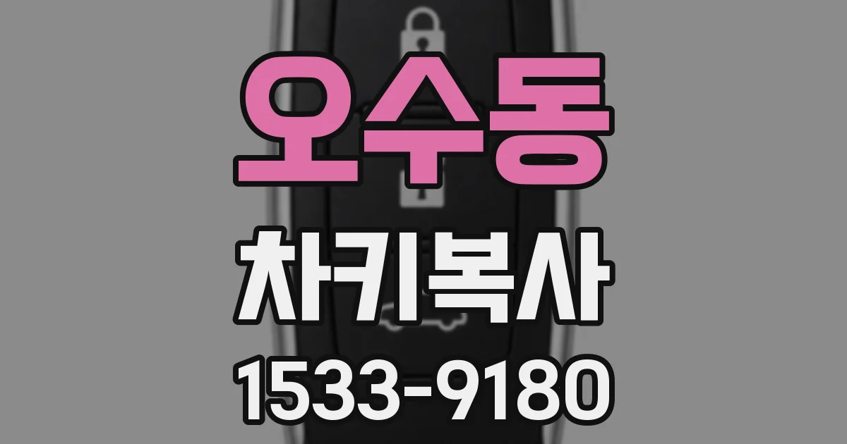 오수동 차키복사