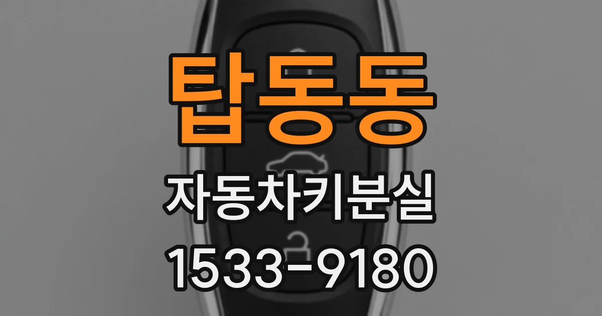 탑동동 자동차키분실