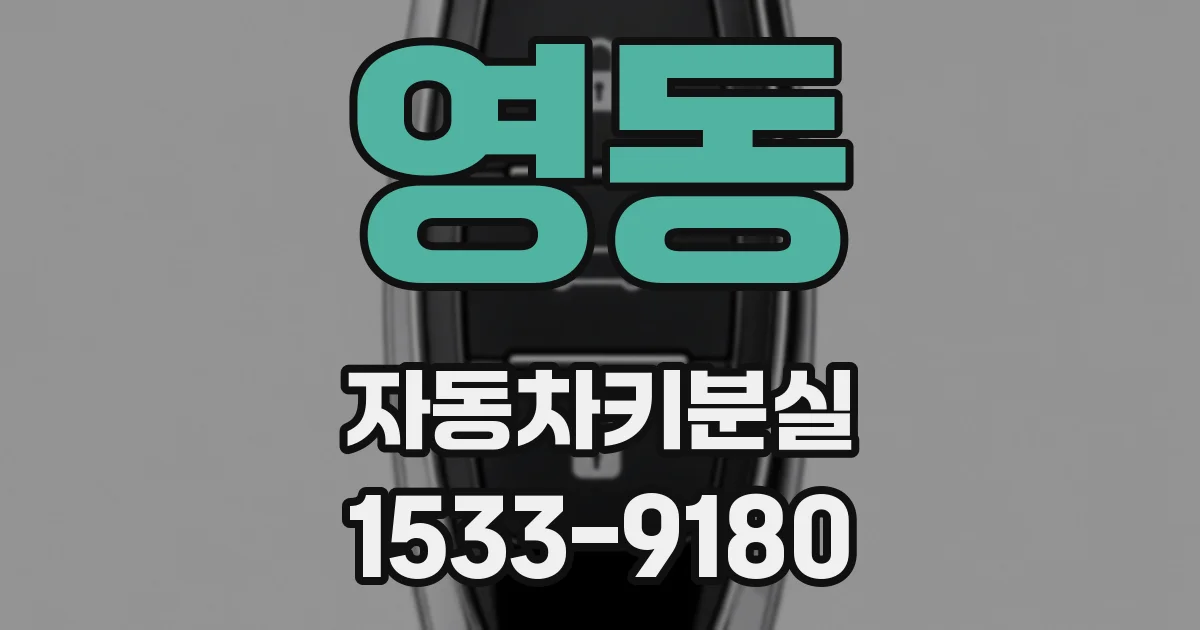 영동 자동차키분실