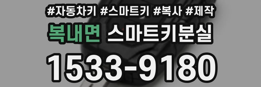 복내면 스마트키분실