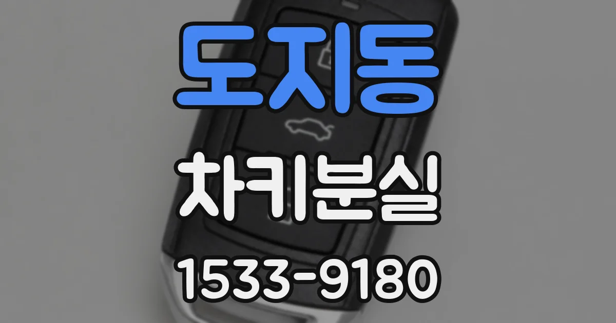 도지동 차키분실