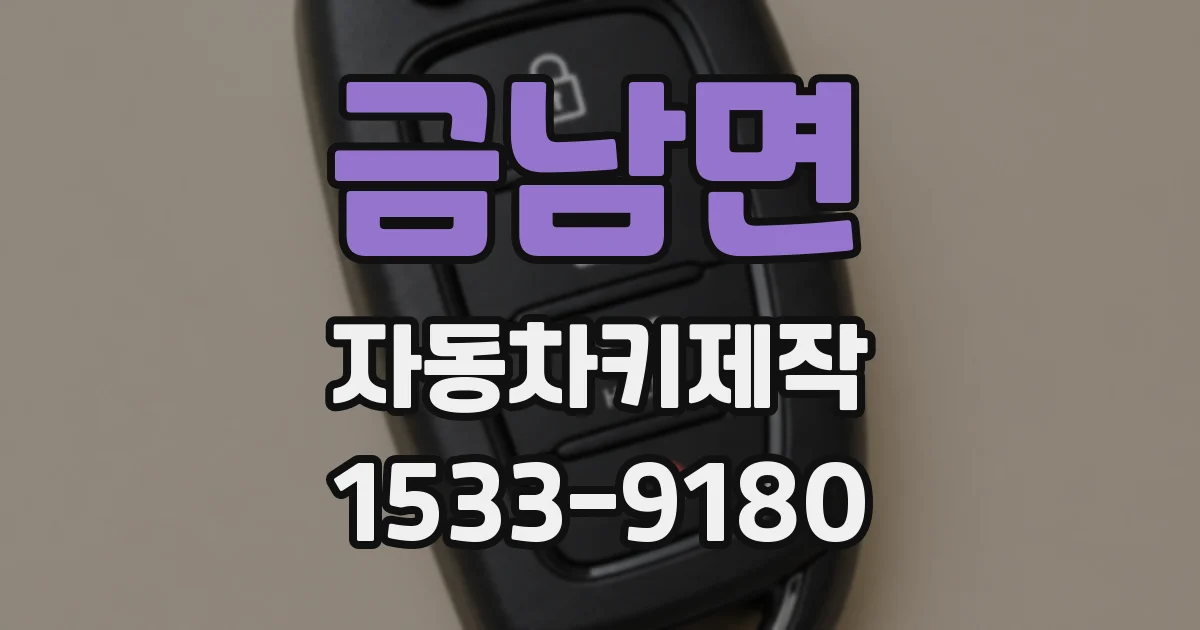 금남면 자동차키제작