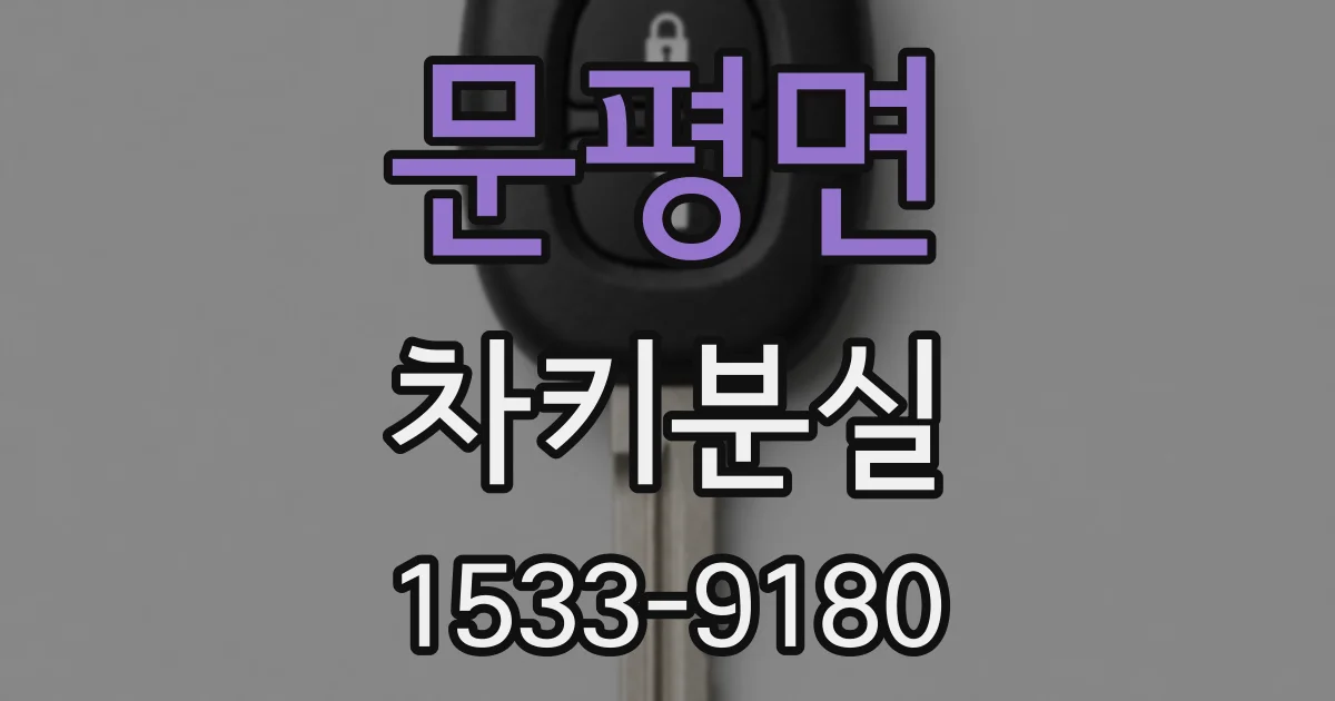 문평면 차키분실