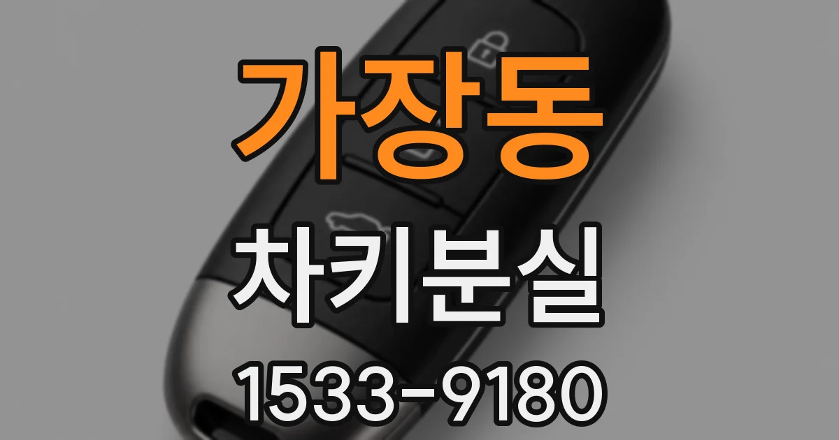 가장동 차키분실