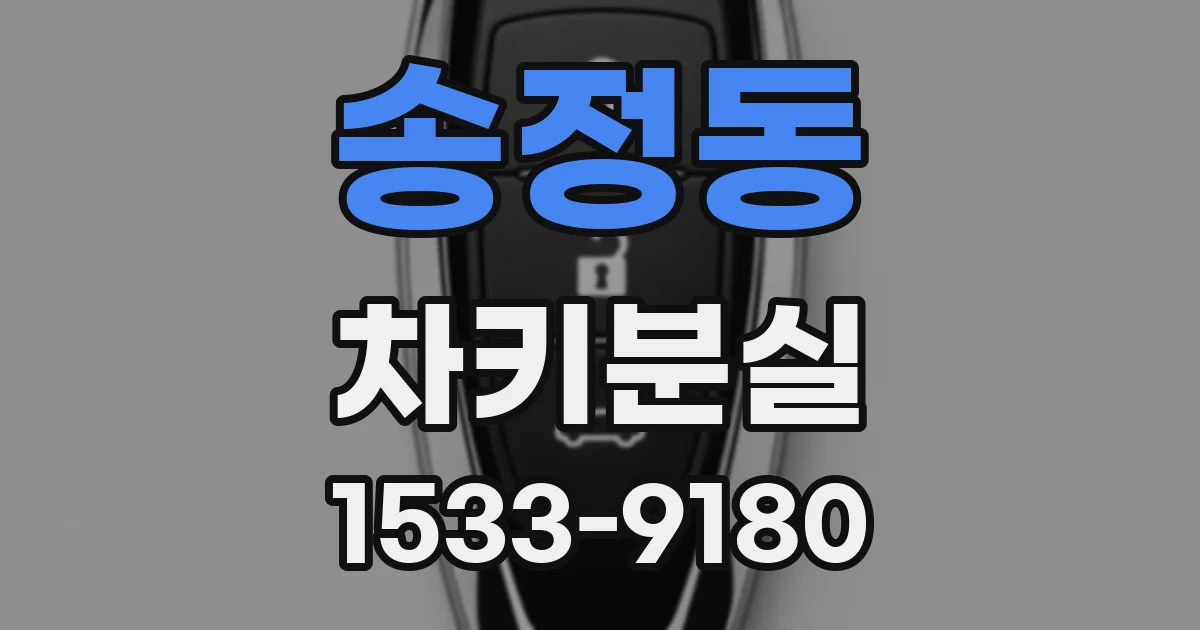 송정동 차키분실