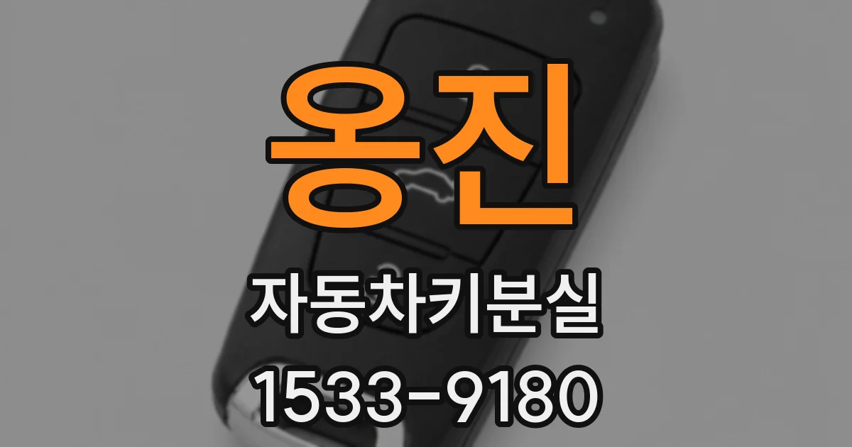 옹진 자동차키분실