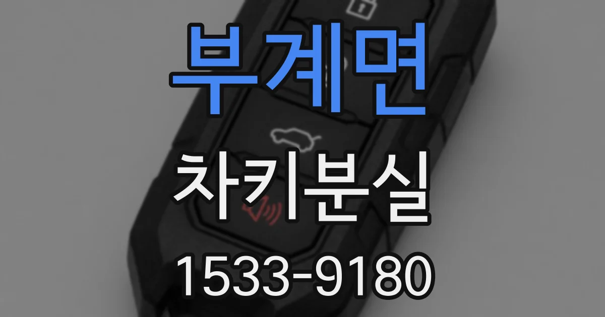 부계면 차키분실