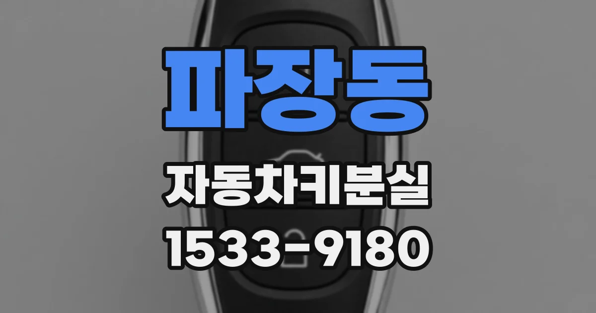 파장동 자동차키분실