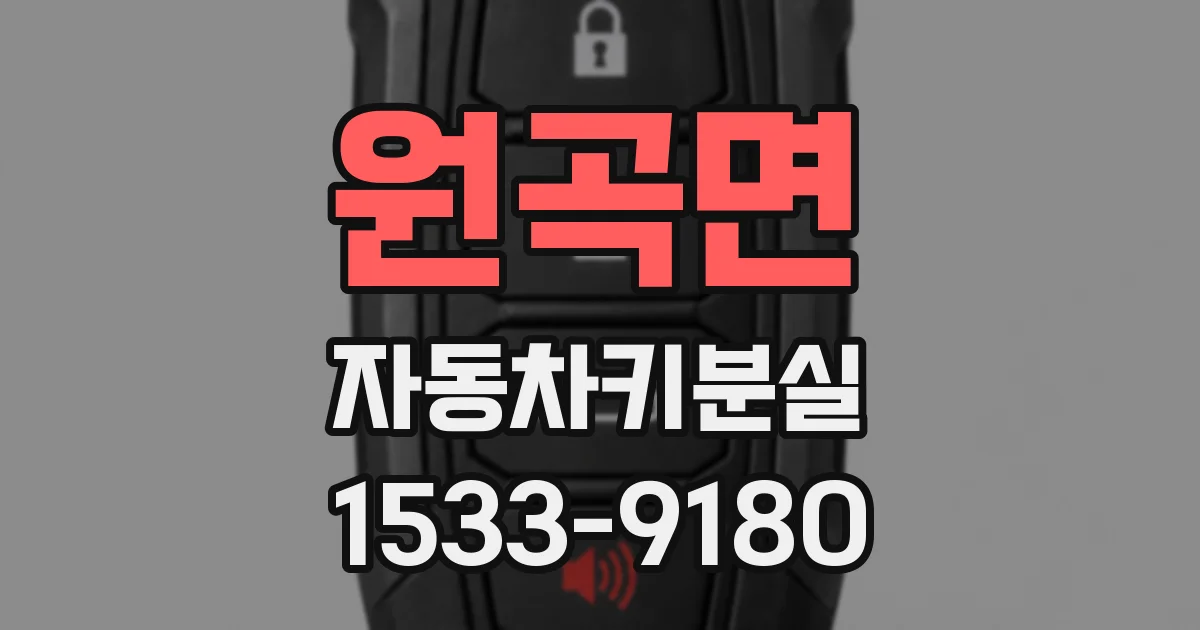 원곡면 자동차키분실
