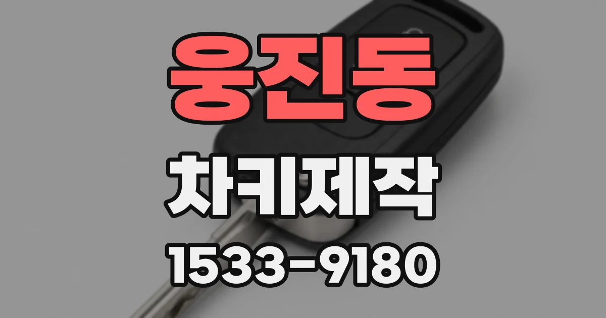 웅진동 차키제작
