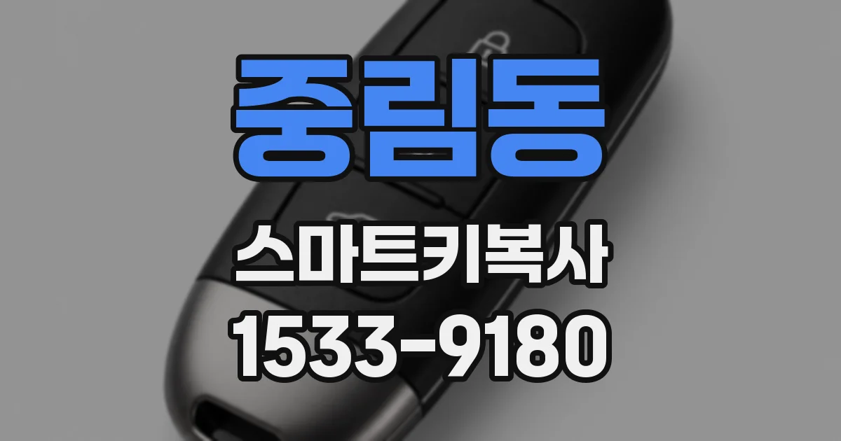 중림동 스마트키복사