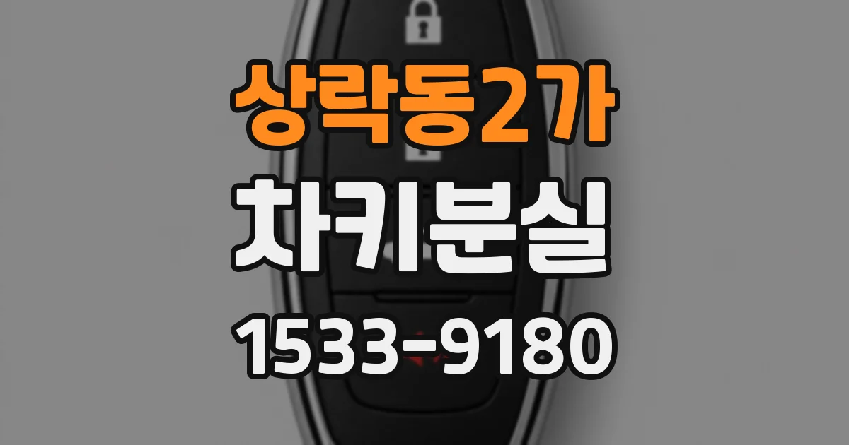 상락동2가 차키분실