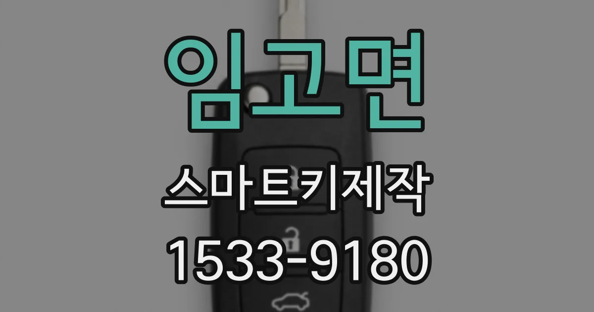 임고면 스마트키제작