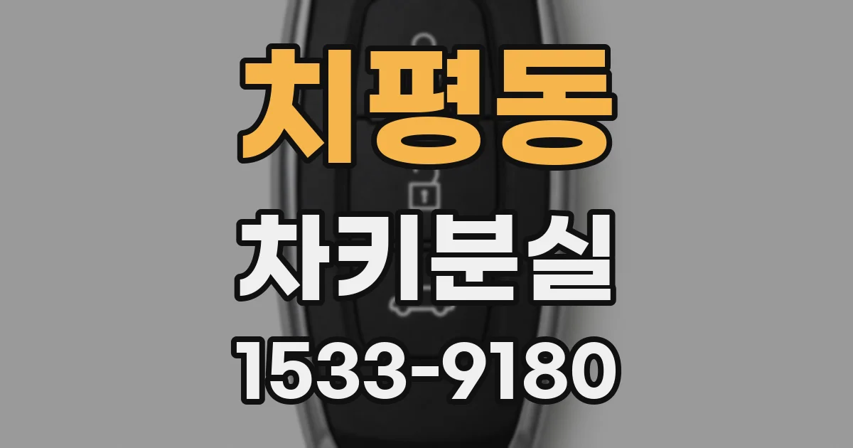 치평동 차키분실