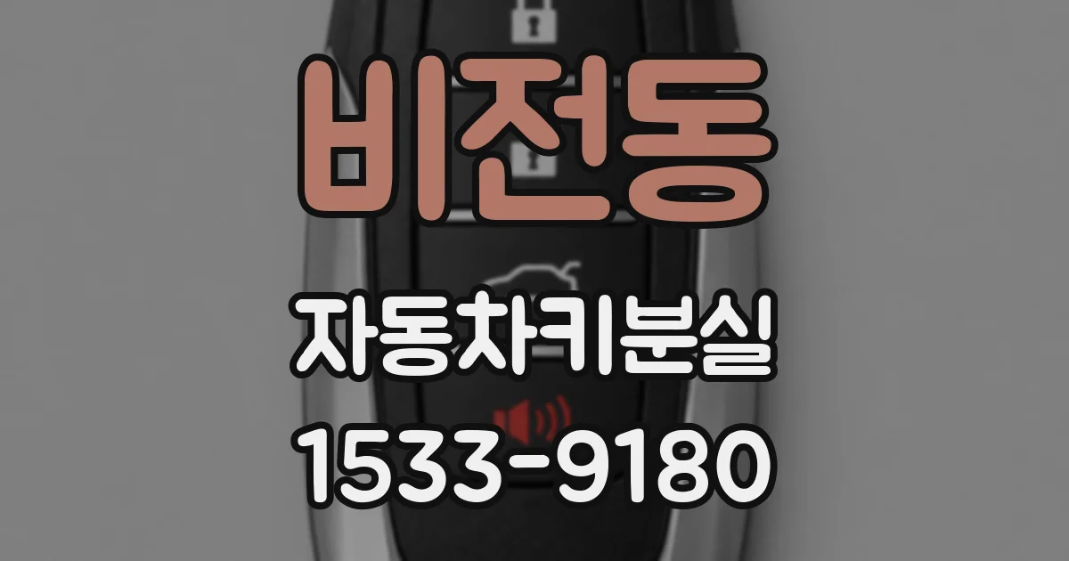 비전동 자동차키분실