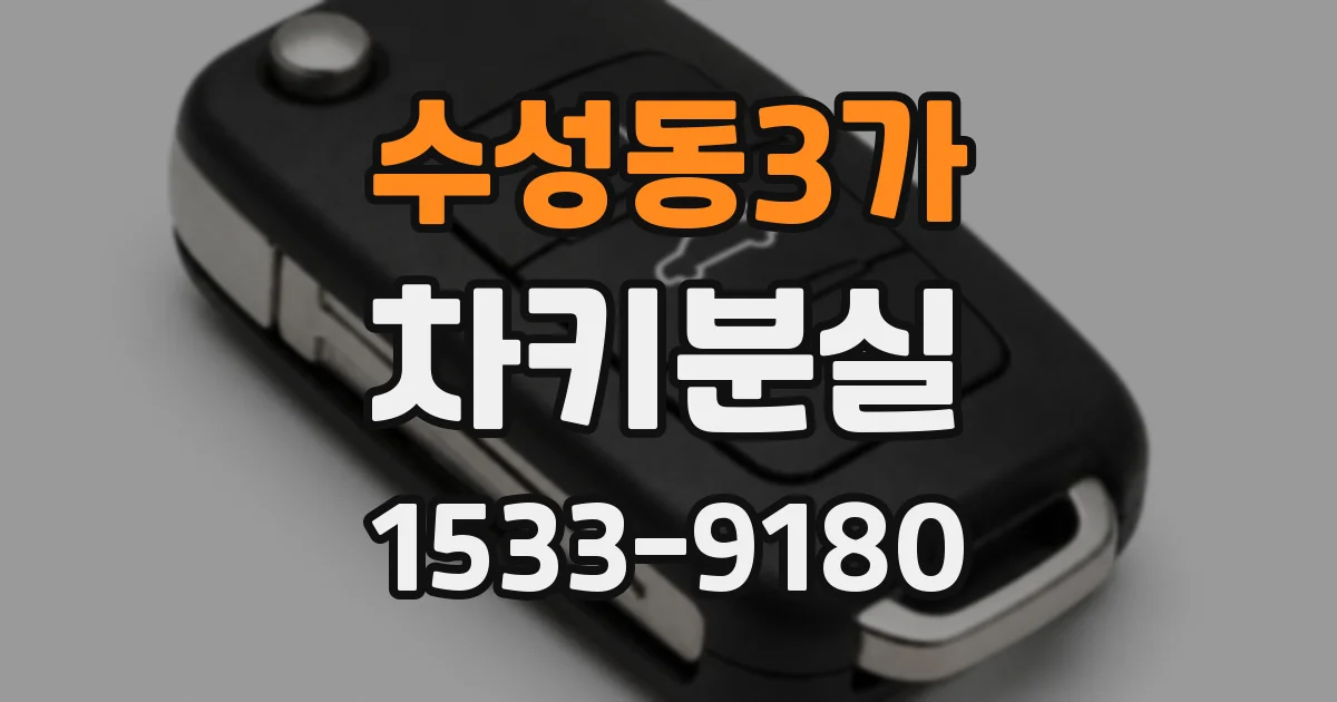 수성동3가 차키분실