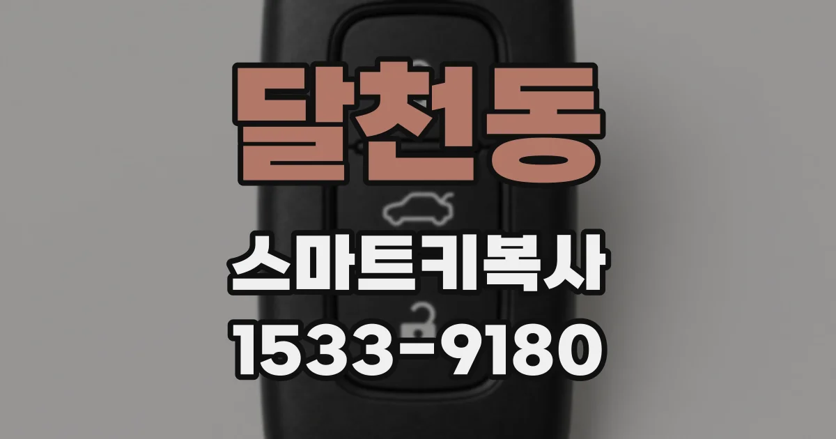 달천동 스마트키복사