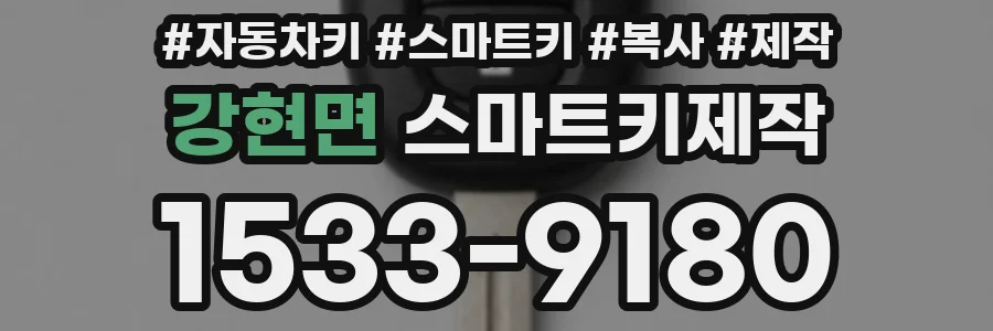 강현면 스마트키제작