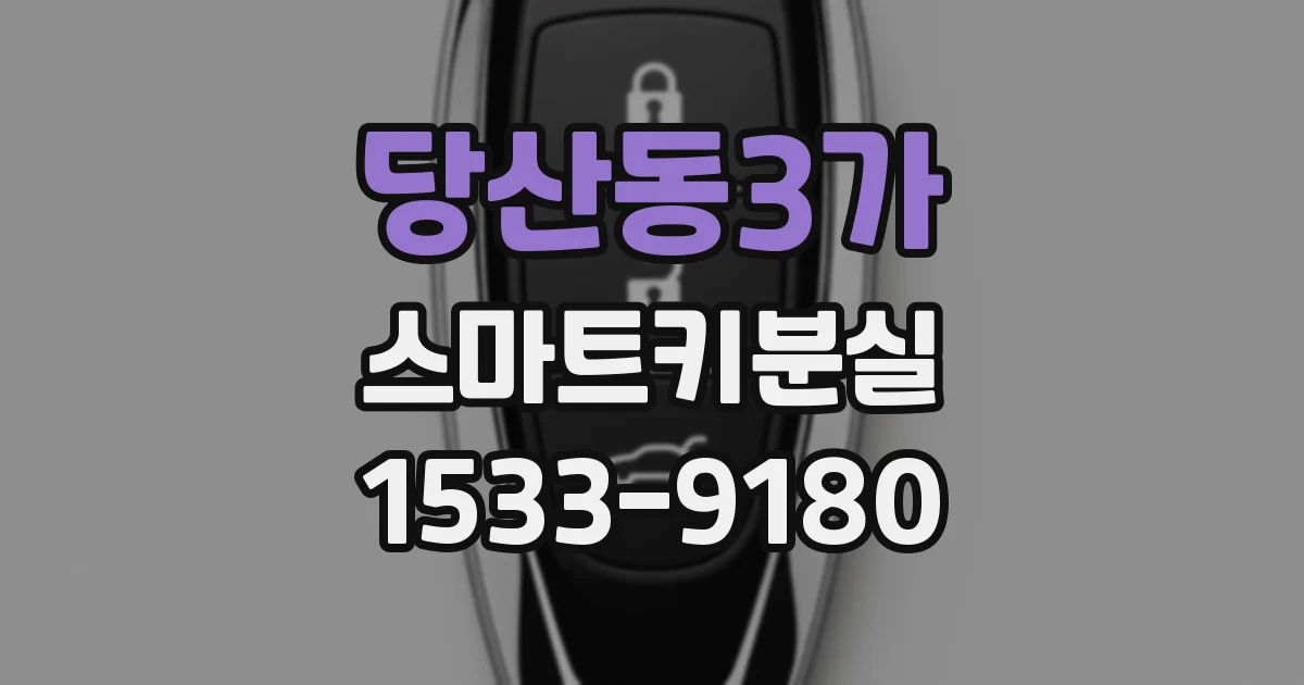 당산동3가 스마트키분실