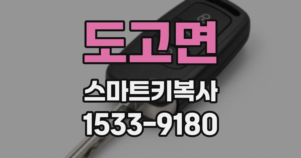 도고면 스마트키복사