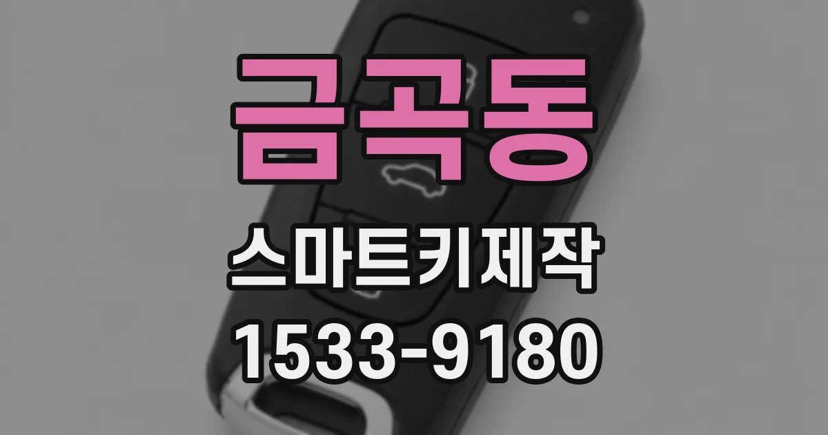 금곡동 스마트키제작