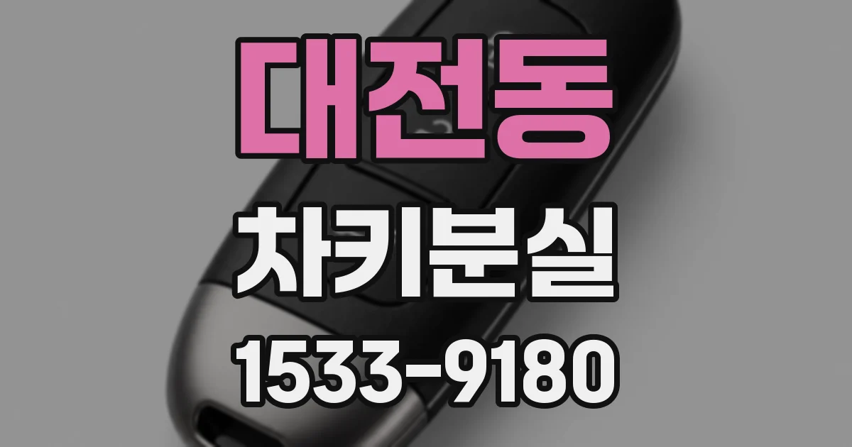 대전동 차키분실