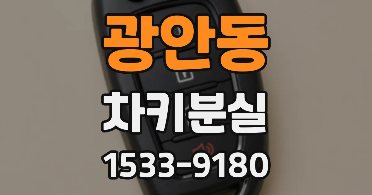 광안동 차키분실