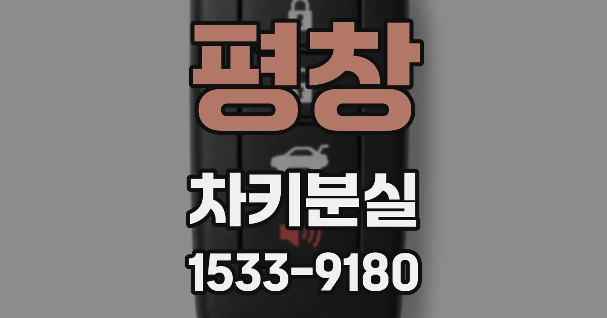 평창 차키분실
