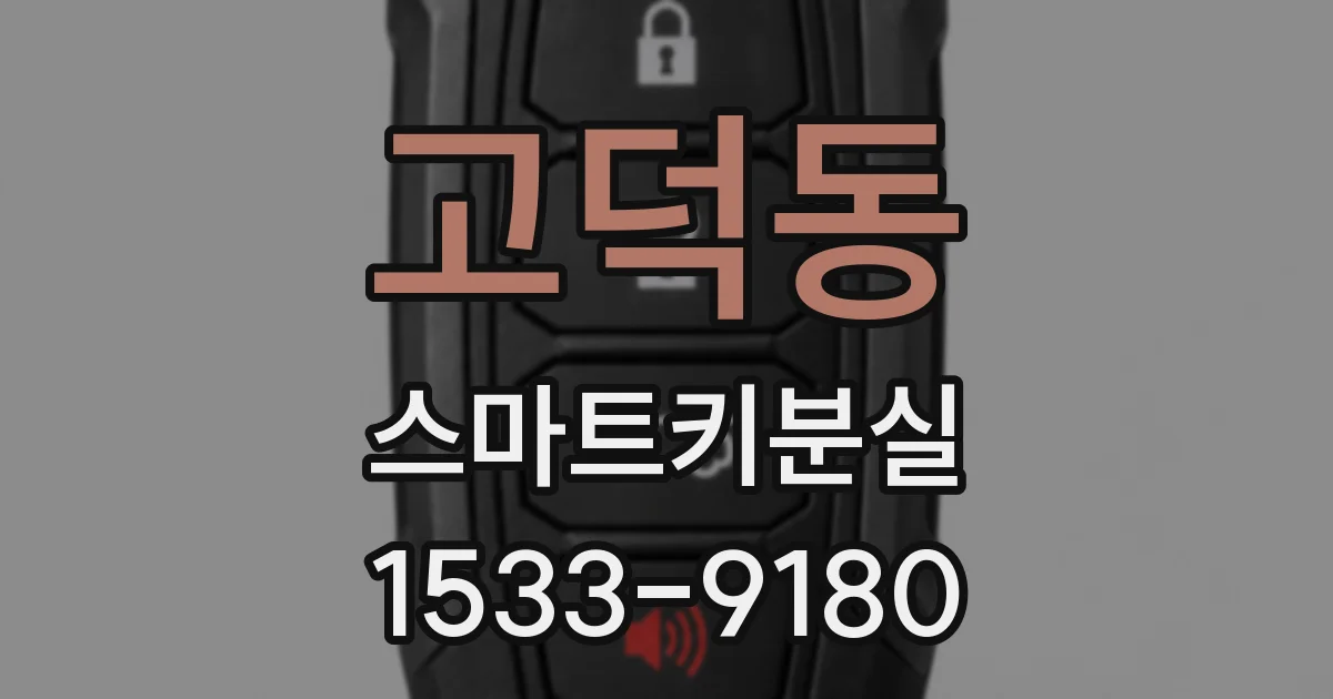 고덕동 스마트키분실
