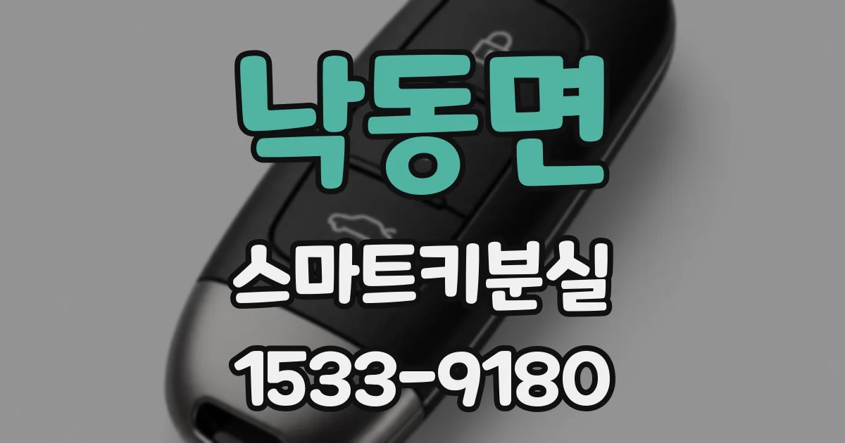 낙동면 스마트키분실