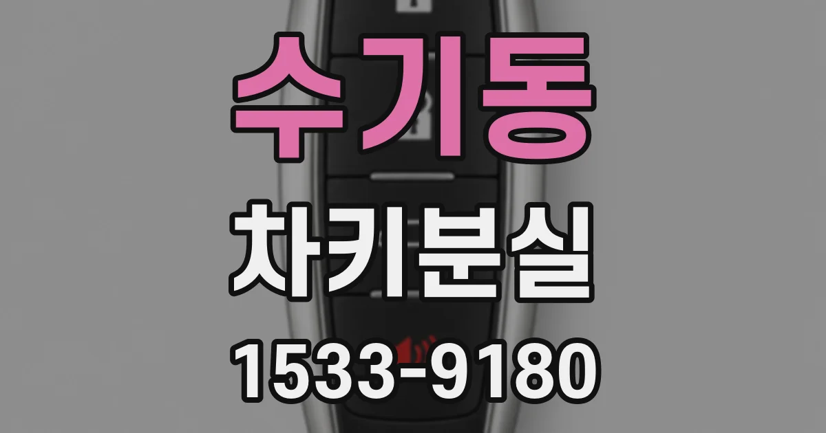 수기동 차키분실