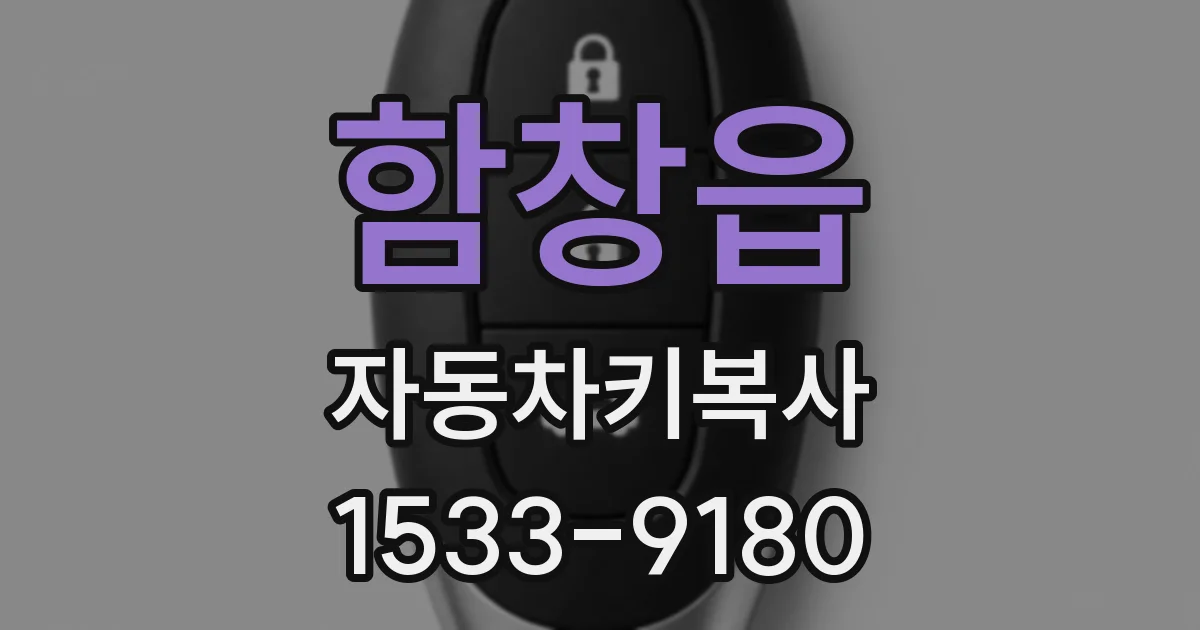 함창읍 자동차키복사