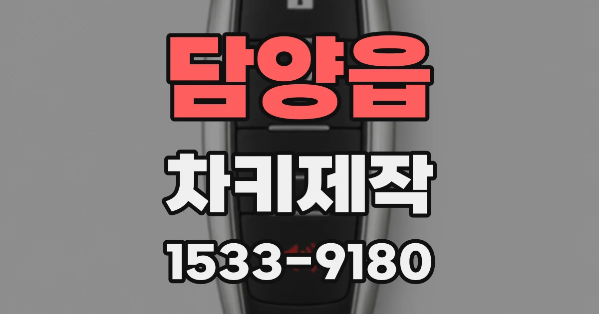 담양읍 차키제작