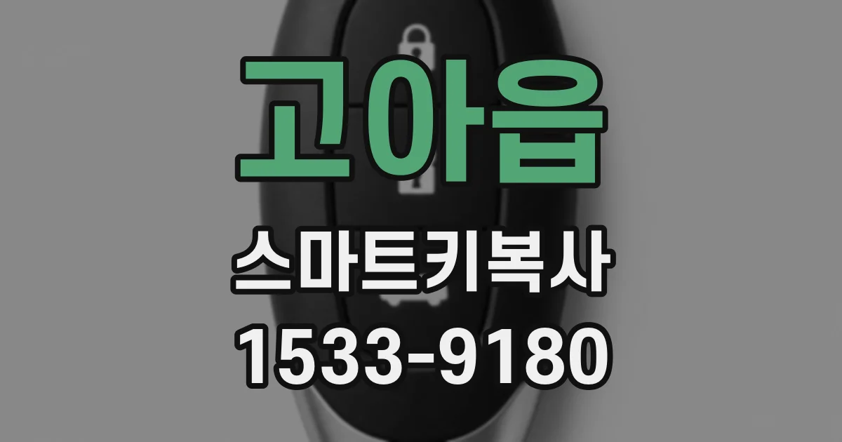 고아읍 스마트키복사