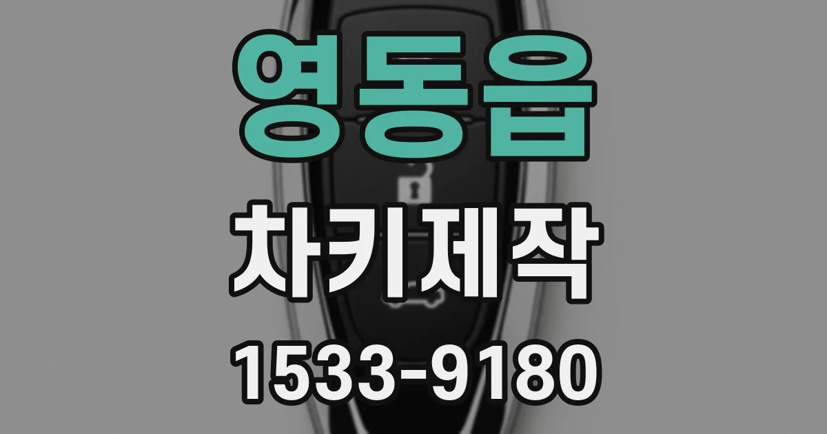 영동읍 차키제작