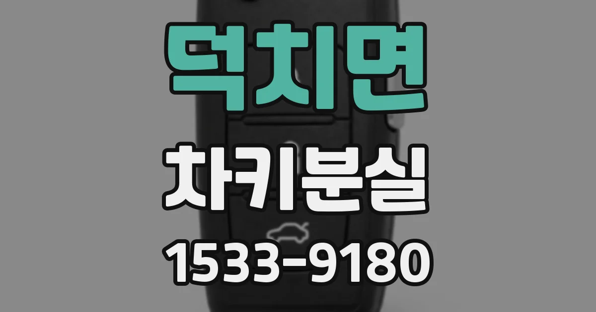 덕치면 차키분실
