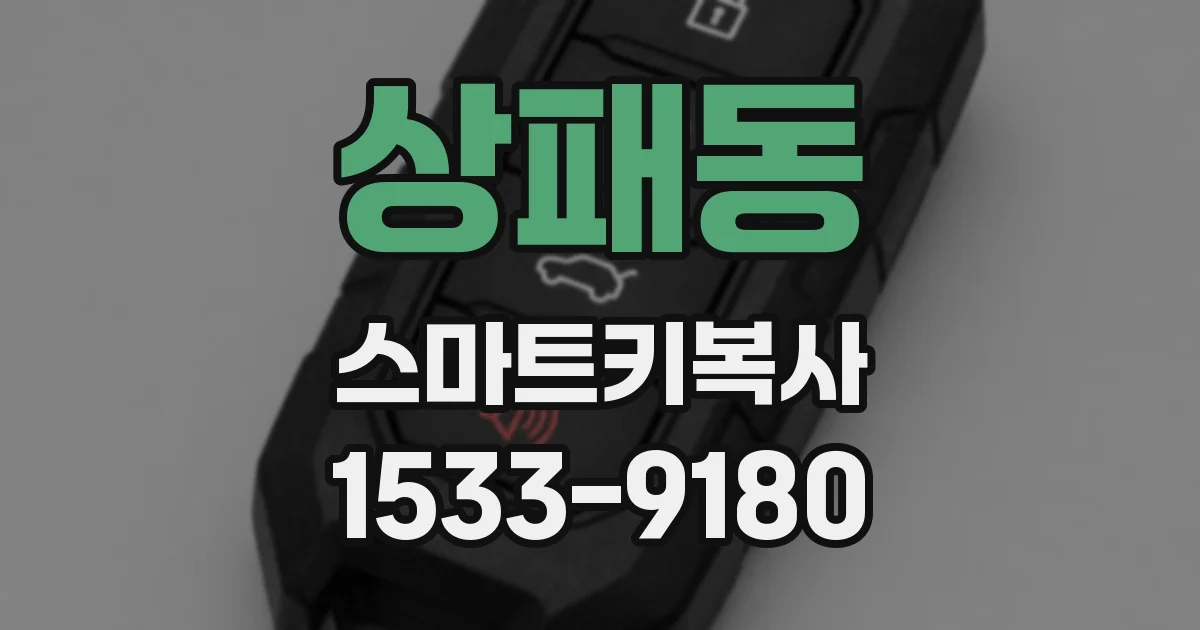상패동 스마트키복사
