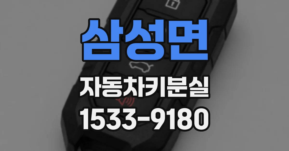 삼성면 자동차키분실