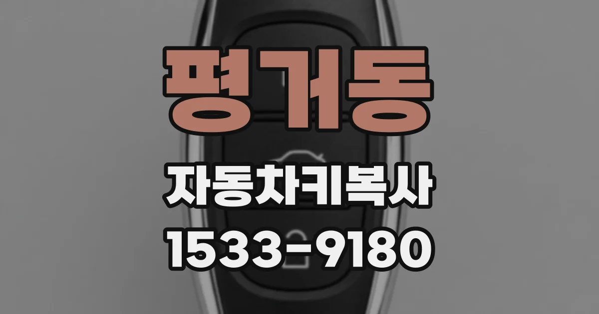 평거동 자동차키복사